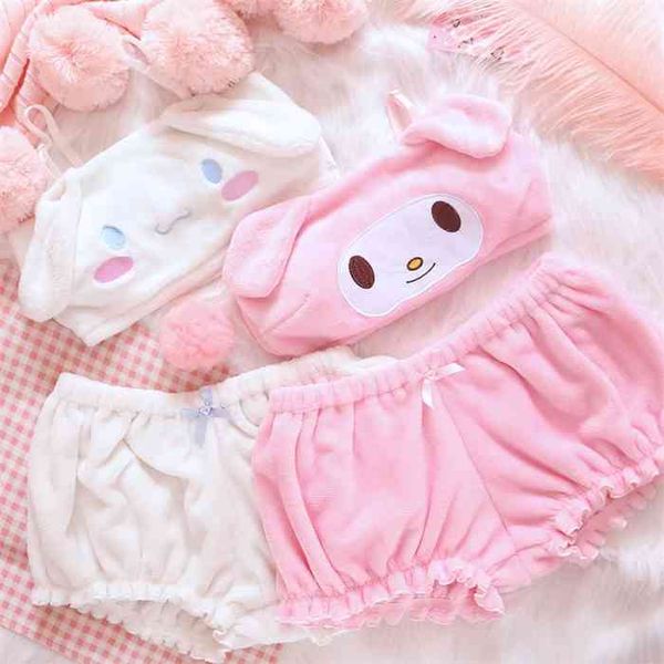winter kawaii velvet tube and panties set adorable underwear anime long ear doggy bra and bloomers bras set for girls, Black;white
winter kawaii velvet tube and panties set adorable underwear anime long ear doggy bra and bloomers bras set for girls, Black;white