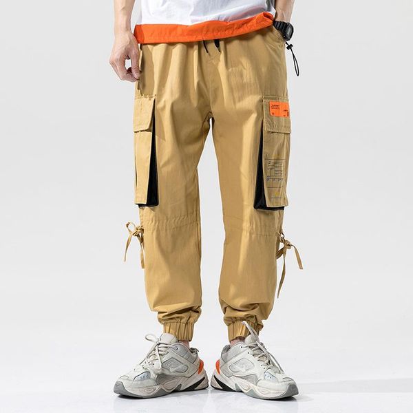 pockets hip hop cargo pants mens streetwear harajuku casual ribbons male harem trousers joggers sweatpants men's, Black
pockets hip hop cargo pants mens streetwear harajuku casual ribbons male harem trousers joggers sweatpants men's, Black