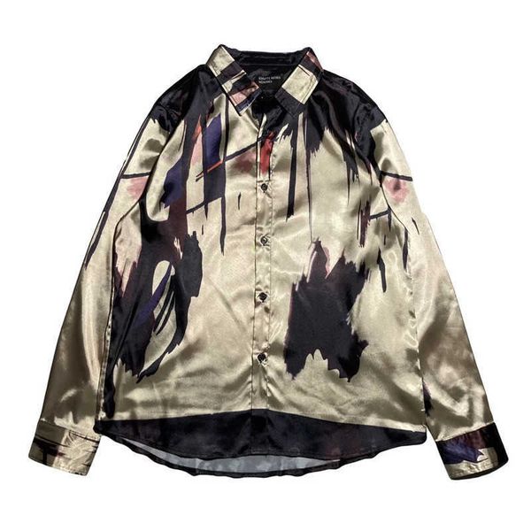 men's casual shirts 21s new hip hop erd rich second generation abstract art oil painting long sleeve shirt british style loose men and, White;black
men's casual shirts 21s new hip hop erd rich second generation abstract art oil painting long sleeve shirt british style loose men and, White;black
