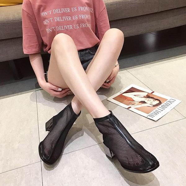boots women's shoes 2021 summer mesh hollow out breathable thin round toe back zip sandals, Black
boots women's shoes 2021 summer mesh hollow out breathable thin round toe back zip sandals, Black