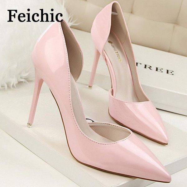 dress shoes feichic korean style fashion simple stiletto high-heeled patent leather shallow mouth pointy hollow thin, Black
dress shoes feichic korean style fashion simple stiletto high-heeled patent leather shallow mouth pointy hollow thin, Black