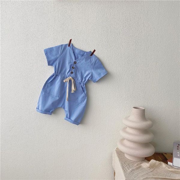 jumpsuits summer baby clothes girl overalls romper boys jumpsuit born clothing girls outfit infant short sleeve solid rompers, Blue
jumpsuits summer baby clothes girl overalls romper boys jumpsuit born clothing girls outfit infant short sleeve solid rompers, Blue