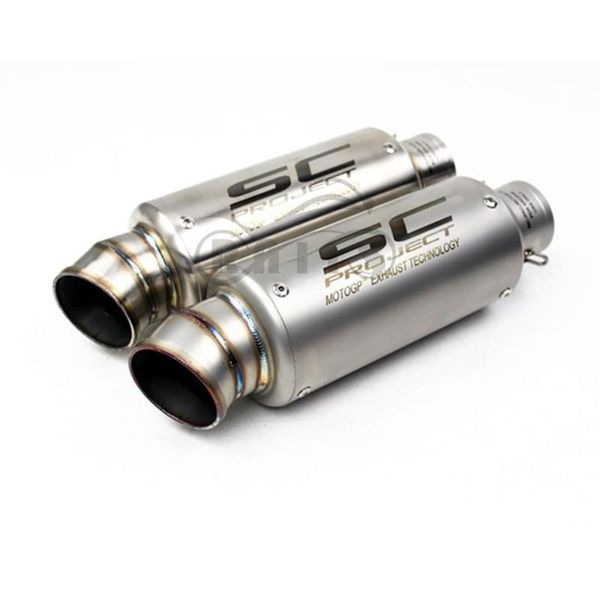 exhaust pipe universal 51mm/38mm motorcycle moto bike muffler system stainless steel with laser mark
exhaust pipe universal 51mm/38mm motorcycle moto bike muffler system stainless steel with laser mark