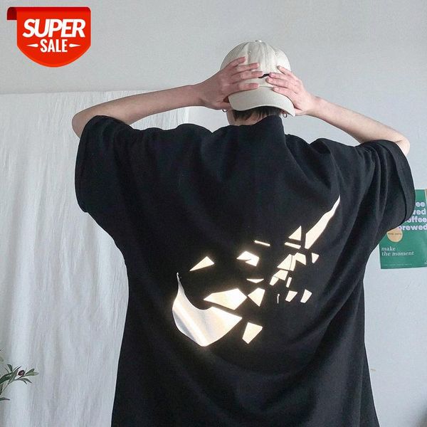 short-sleeved t-shirt men's loose casual ruffian handsome half-sleeved day all-match round neck #5v48, White;black
short-sleeved t-shirt men's loose casual ruffian handsome half-sleeved day all-match round neck #5v48, White;black
