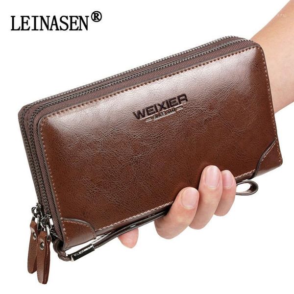 wallets leinasen brand men vintage multifunctional large capacity leather purse casual long male clutch men's business handbag billeter, Red;black
wallets leinasen brand men vintage multifunctional large capacity leather purse casual long male clutch men's business handbag billeter, Red;black