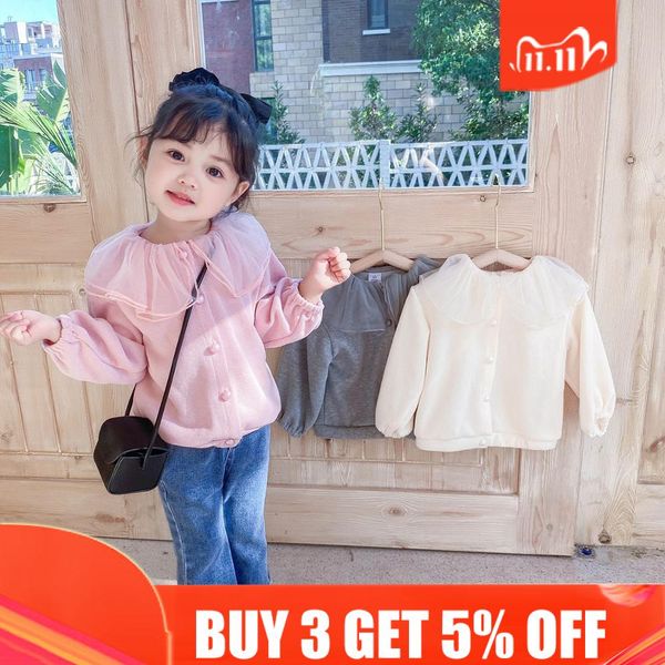 autumn/winter new girl pearl button knitted jacket children clothing lace collar korean children bottoming shirt jacket for girl, Blue;gray
autumn/winter new girl pearl button knitted jacket children clothing lace collar korean children bottoming shirt jacket for girl, Blue;gray