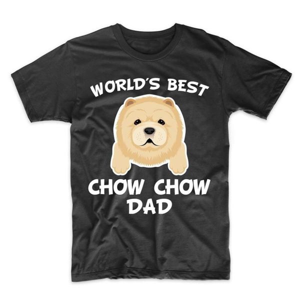 men's t-shirts chow dad shirt - world's dog owner t-shirt tee, White;black
men's t-shirts chow dad shirt - world's dog owner t-shirt tee, White;black