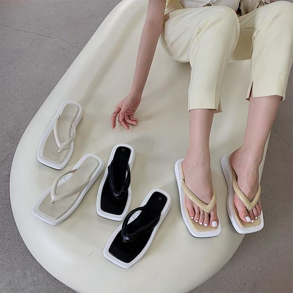 slippers monmoira separated open toe chunky heel platform flip flops women 2021 summer mixed colors soft sole beach slipper sandals, Black
slippers monmoira separated open toe chunky heel platform flip flops women 2021 summer mixed colors soft sole beach slipper sandals, Black