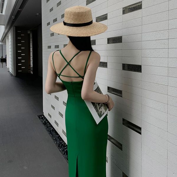casual dresses elegant black strap dress women summer ladies robe solid color sleeveless slit bodycon vintage 2021 vestidos, Black;gray
casual dresses elegant black strap dress women summer ladies robe solid color sleeveless slit bodycon vintage 2021 vestidos, Black;gray