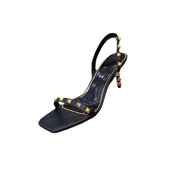 sandals 2021 style women's rivet summer shoes fashion party leather ladies size 34-41, Black
sandals 2021 style women's rivet summer shoes fashion party leather ladies size 34-41, Black