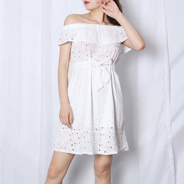 dresses elegant white for women slash neck short sleeve high waist hollow out patchwork bowknot es female tide, Black;gray
dresses elegant white for women slash neck short sleeve high waist hollow out patchwork bowknot es female tide, Black;gray