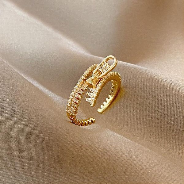 cluster rings japan and south korea simple fashion personality zipper opening hao stone ring female niche design sense retro index finger, Golden;silver
cluster rings japan and south korea simple fashion personality zipper opening hao stone ring female niche design sense retro index finger, Golden;silver