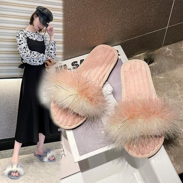 slippers winter women house faux fur fashion warm shoes woman slip on flats female slides cozy home fuzzy, Black
slippers winter women house faux fur fashion warm shoes woman slip on flats female slides cozy home fuzzy, Black