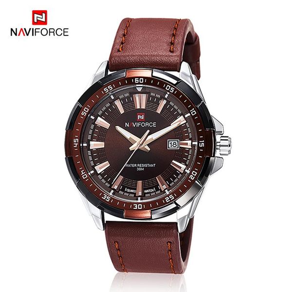 wristwatches naviforce luxury watches mens quartz casual leather waterproof sports date military wristwatch male clock relogio masculino 202, Slivery;brown
wristwatches naviforce luxury watches mens quartz casual leather waterproof sports date military wristwatch male clock relogio masculino 202, Slivery;brown