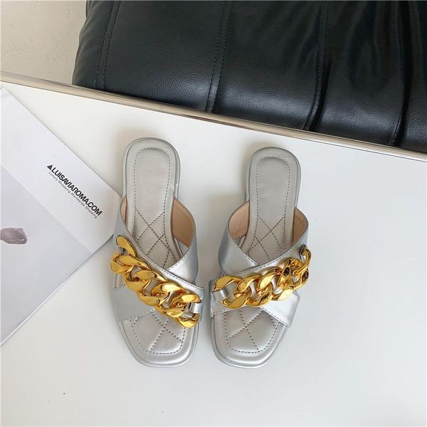 slippers summer fashion cross chain leather square-toe flat-bottomed outdoor casual, Black
slippers summer fashion cross chain leather square-toe flat-bottomed outdoor casual, Black