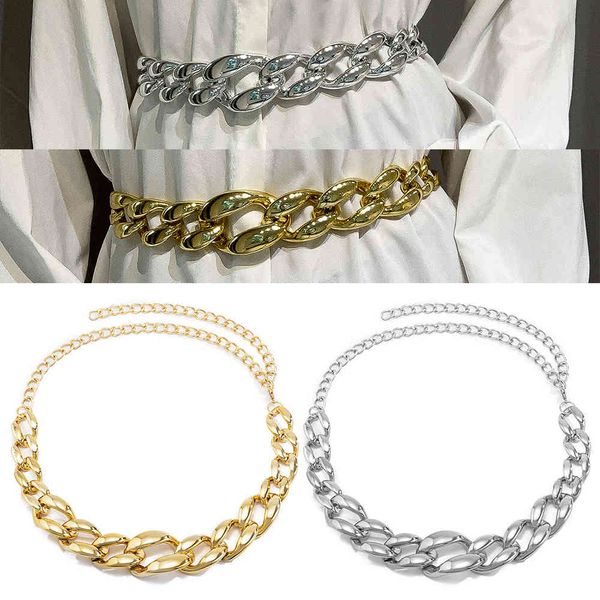2021 punk cuban chain fashion metal adjustable waist link for belly belt chunky female trendy body jewelry, Silver
2021 punk cuban chain fashion metal adjustable waist link for belly belt chunky female trendy body jewelry, Silver