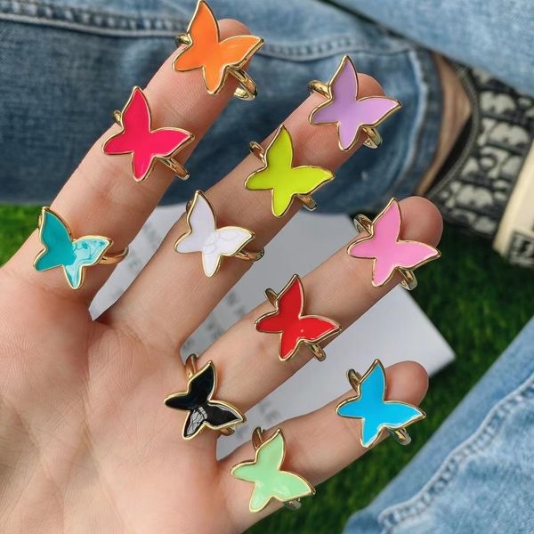 10pcs 2021 design gold plated rainbow multi color dripping oil colorful butterfly stackable open rings for women ladies, Silver
10pcs 2021 design gold plated rainbow multi color dripping oil colorful butterfly stackable open rings for women ladies, Silver