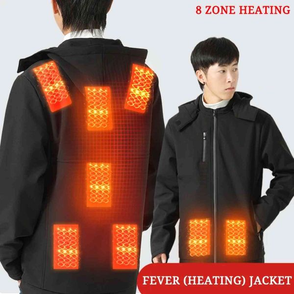 men's and women's hooded winter outdoor thermal et, with battery, 8 adjustable heating settings, 2021, Black
men's and women's hooded winter outdoor thermal et, with battery, 8 adjustable heating settings, 2021, Black