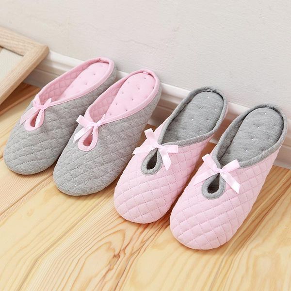 sweet bowtie soft flock home shoes for indoor bedroom house bottom cotton warm guests flats slippers, Black
sweet bowtie soft flock home shoes for indoor bedroom house bottom cotton warm guests flats slippers, Black