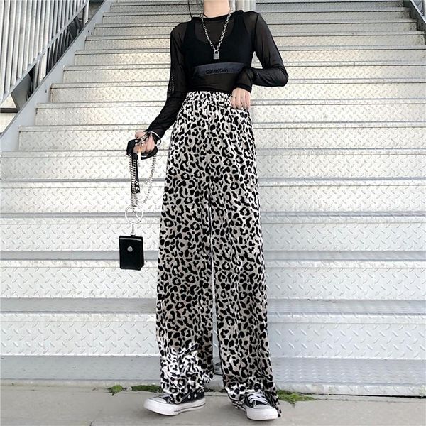 women's pants & capris leopard print women casual spring autumn lady trousers elastic high waist loose female bottoms, Black;white
women's pants & capris leopard print women casual spring autumn lady trousers elastic high waist loose female bottoms, Black;white