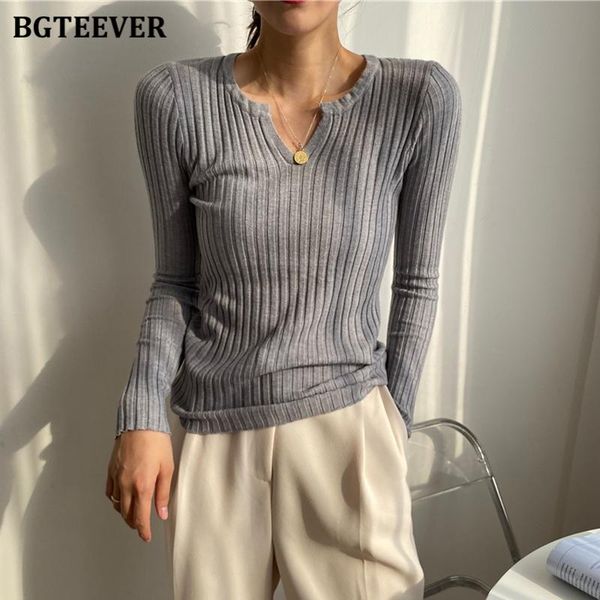 women's sweaters bgteever chic fashion v-neck slim women knitted full sleeve stretch female pullover jumpers 2021 autumn, White;black
women's sweaters bgteever chic fashion v-neck slim women knitted full sleeve stretch female pullover jumpers 2021 autumn, White;black