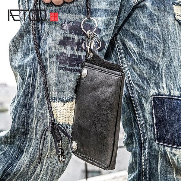 the first layer of leather retro handmade wallet, multi-function large capacity long zipper card holder wallets, Red;black
the first layer of leather retro handmade wallet, multi-function large capacity long zipper card holder wallets, Red;black