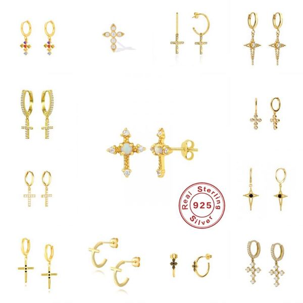 aide 925 sterling silver cz zircon stud earrings for women simple geometric cross gold piercing fashion jewelry, Golden;silver
aide 925 sterling silver cz zircon stud earrings for women simple geometric cross gold piercing fashion jewelry, Golden;silver