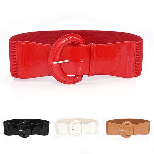belts fashion women waist corset belt pu patent leather plus size waistband wide elastic cummerbunds band, Black;brown
belts fashion women waist corset belt pu patent leather plus size waistband wide elastic cummerbunds band, Black;brown