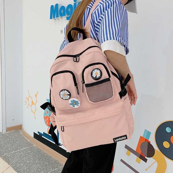 backpack casual school simple women's students trend design backpacks for girls female bags large capacity korean schoolbag
backpack casual school simple women's students trend design backpacks for girls female bags large capacity korean schoolbag