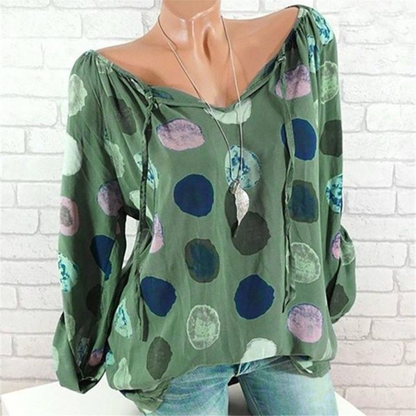 women's blouses & shirts women blouse polka dot printed plus size long sleeve v-neck bandage pullover autumn elegant casual blusasshir, White
women's blouses & shirts women blouse polka dot printed plus size long sleeve v-neck bandage pullover autumn elegant casual blusasshir, White