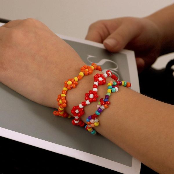 Charm Bracelets Cute Multicolor Little Flowers Bracelet Elastic Rope Color Beads For Girls Jewelry Gifts Women, Golden;silver
Charm Bracelets Cute Multicolor Little Flowers Bracelet Elastic Rope Color Beads For Girls Jewelry Gifts Women, Golden;silver
