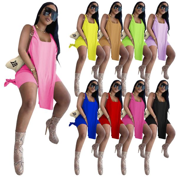 2021 women's two piece pants solid color vest loose long version and shorts set the listing, White
2021 women's two piece pants solid color vest loose long version and shorts set the listing, White