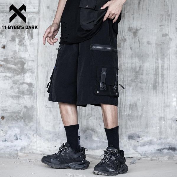 men's shorts 11 bybb's dark cargo joggers men functional zipper multi pockets streetwear summer knee length techwear short pants, White;black
men's shorts 11 bybb's dark cargo joggers men functional zipper multi pockets streetwear summer knee length techwear short pants, White;black