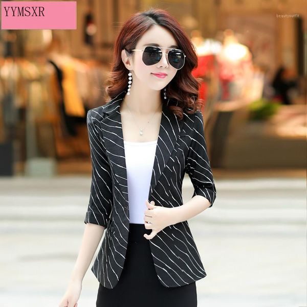 women's suits & blazers 2021 blazer spring and autumn casual temperament stripe ladies jacket fashion small suit female, White;black
women's suits & blazers 2021 blazer spring and autumn casual temperament stripe ladies jacket fashion small suit female, White;black