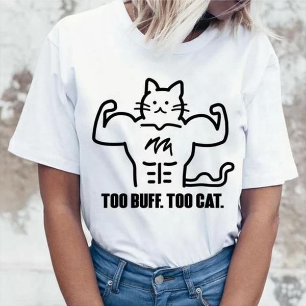 funny muscle cat print mens and women womens short sleeve o neck loose tee female clothes camisetas mujer, White;black
funny muscle cat print mens and women womens short sleeve o neck loose tee female clothes camisetas mujer, White;black