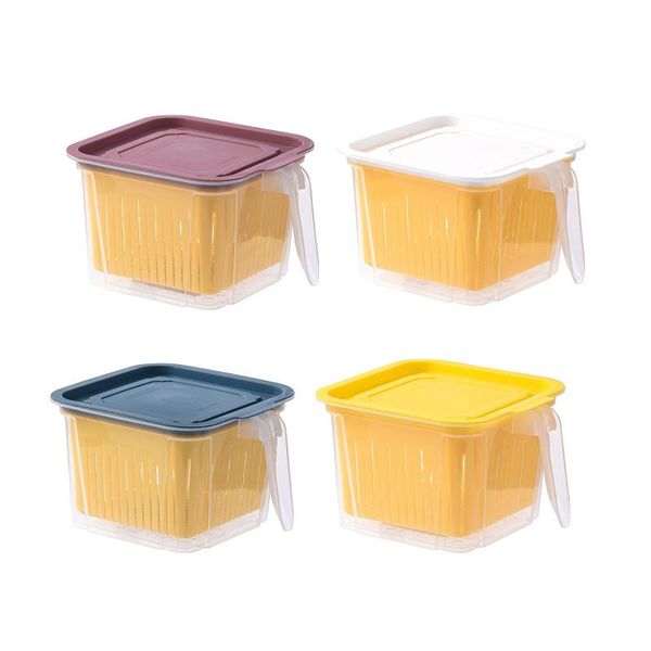 storage bottles & jars lid sealed container with drainer basket tasteless pp plastic portable handle box for kitchen
storage bottles & jars lid sealed container with drainer basket tasteless pp plastic portable handle box for kitchen