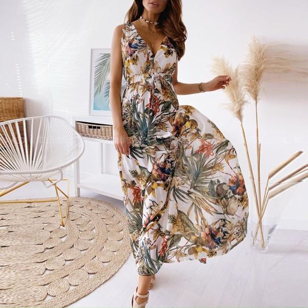 casual dresses deep v neck print boho sleeveless backless maxi dress 2021 summer tank vintage long for women robe femme, Black;gray
casual dresses deep v neck print boho sleeveless backless maxi dress 2021 summer tank vintage long for women robe femme, Black;gray