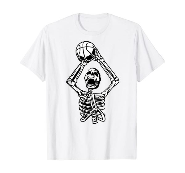 basketball skeleton skull t-shirt t-shirt, White;black
basketball skeleton skull t-shirt t-shirt, White;black