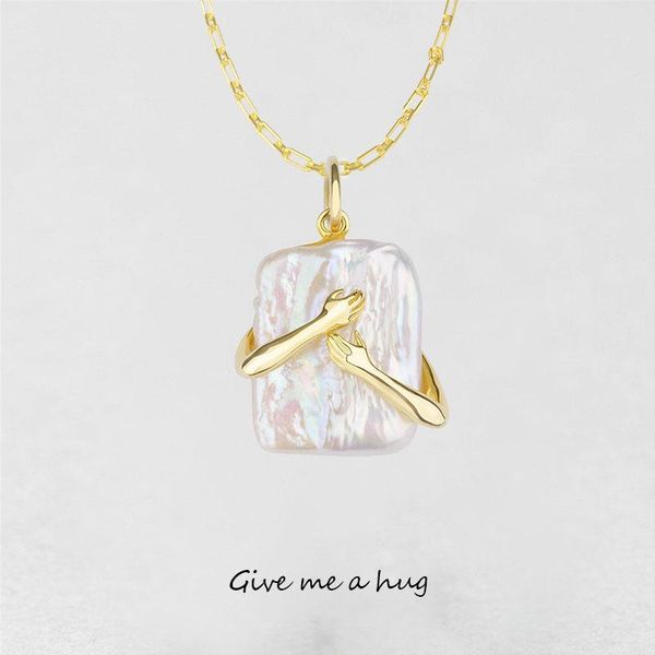 give me a hug necklace for women freshwater pearl choker collares chain goth hand vintage necklaces female jewelry bijoux chokers, Golden;silver
give me a hug necklace for women freshwater pearl choker collares chain goth hand vintage necklaces female jewelry bijoux chokers, Golden;silver