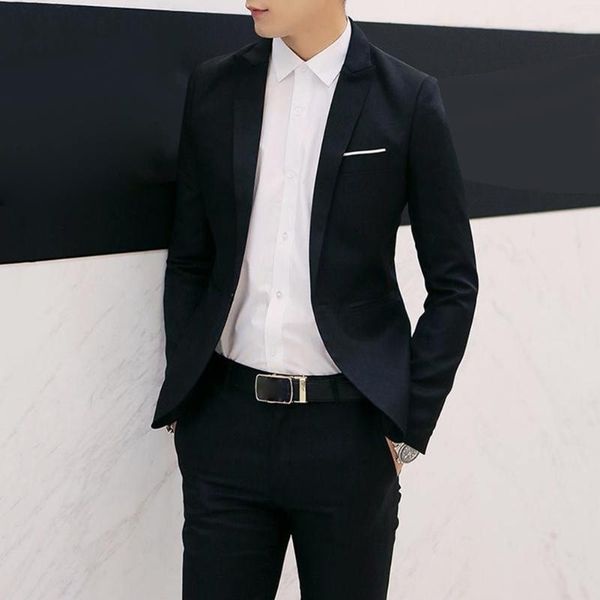 men's suits & blazers suit jacket slim fit men, White;black