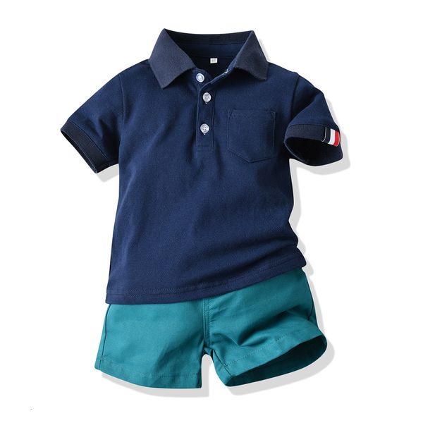 summer children's clothing children's polo sports suit short sleeve t-shirt five point shorts two piece baby suit, Blue
summer children's clothing children's polo sports suit short sleeve t-shirt five point shorts two piece baby suit, Blue