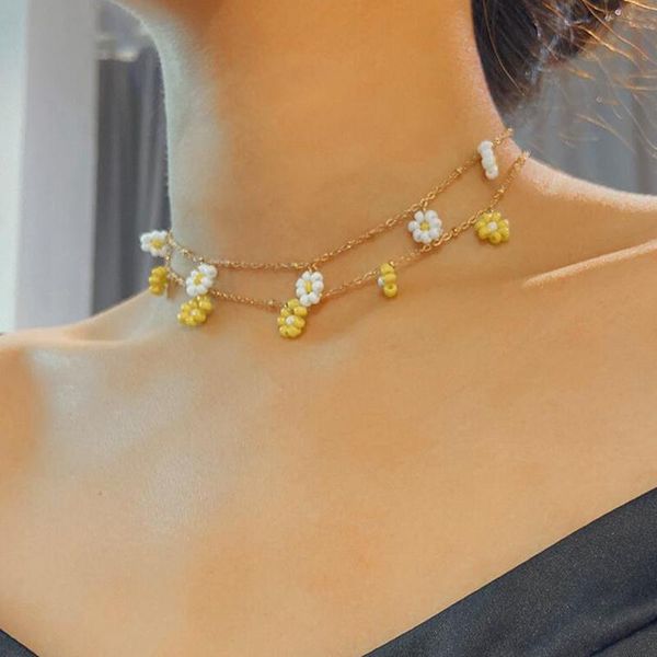 chokers korean mini flower choker necklace for women gold color clavicle chain short fashion jewelry 2021 bead collar, Golden;silver
chokers korean mini flower choker necklace for women gold color clavicle chain short fashion jewelry 2021 bead collar, Golden;silver