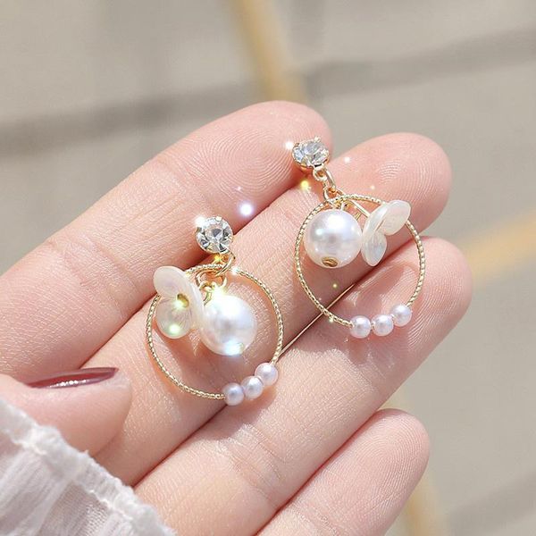 hoop & huggie exquisite women's fashion golden needle pearl flower tassel earrings zircon valentine's day engagement gift, Golden;silver
hoop & huggie exquisite women's fashion golden needle pearl flower tassel earrings zircon valentine's day engagement gift, Golden;silver