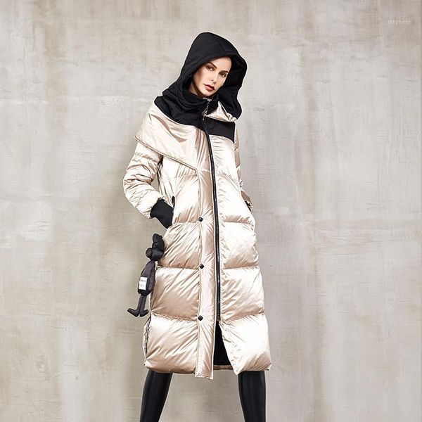 women's down & parkas eva om 2021 winter coat european and american bright face long knee fashion jacket ladies, Black
women's down & parkas eva om 2021 winter coat european and american bright face long knee fashion jacket ladies, Black