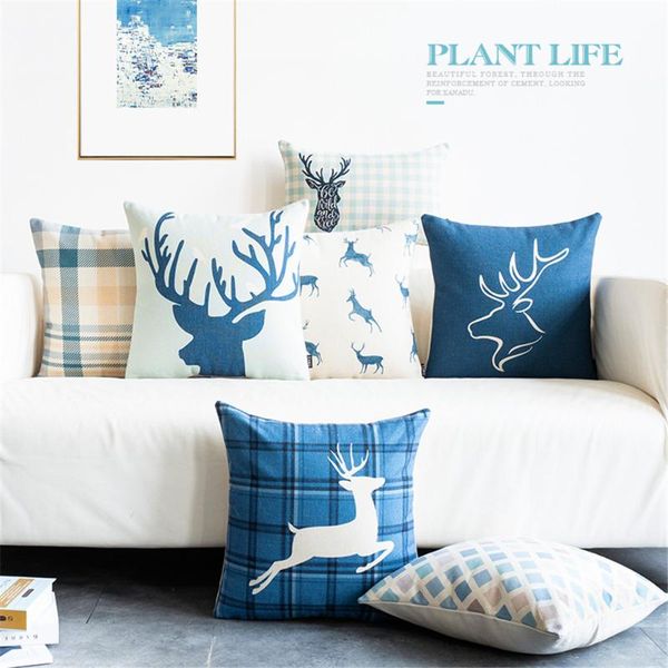 cushion/decorative pillow blue cotton linen throw cushion cover case merrry christmas holidays deer geometric geometry lumbar for sofa home
cushion/decorative pillow blue cotton linen throw cushion cover case merrry christmas holidays deer geometric geometry lumbar for sofa home