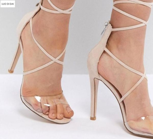 women pvc sandals party shoes thin heel lace up peep toe high heels wedding gladiator, Black
women pvc sandals party shoes thin heel lace up peep toe high heels wedding gladiator, Black