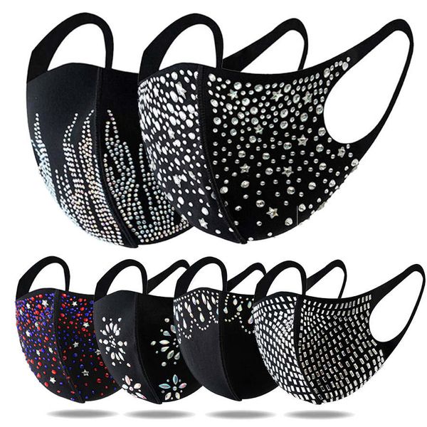 2021 sequin face mask designer rhinestone bling cotton mouth masks for men women classic black dustproof haze anti dust facemask in stock
2021 sequin face mask designer rhinestone bling cotton mouth masks for men women classic black dustproof haze anti dust facemask in stock