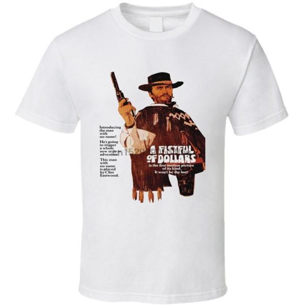 vintage film spaghetti western t shirt a fistful of dollars 1966 men's t-shirts, White;black
vintage film spaghetti western t shirt a fistful of dollars 1966 men's t-shirts, White;black