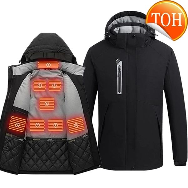 men zone heating jacket winter electric heated clothes usb charging waterproof windbreaker hunting outdoor skiing coat m-5xl, Black
men zone heating jacket winter electric heated clothes usb charging waterproof windbreaker hunting outdoor skiing coat m-5xl, Black