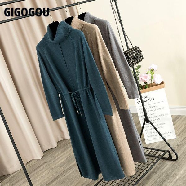 casual dresses gigogou chic women long knit midi dress turtleneck cowlneck drawstring straight autumn winter party maxi femm, Black;gray
casual dresses gigogou chic women long knit midi dress turtleneck cowlneck drawstring straight autumn winter party maxi femm, Black;gray